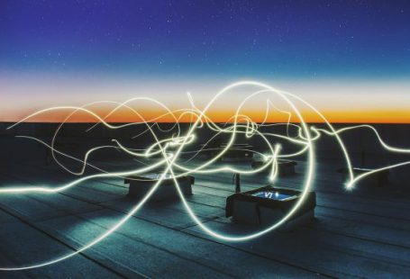 Energy - time lapse photography of square containers at night